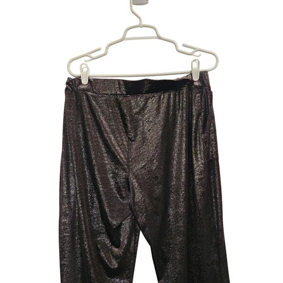 Juicy By Juicy Couture Mid Rise Wide Leg Velour Sweat Pants Black Size Large - Picture 2 of 9